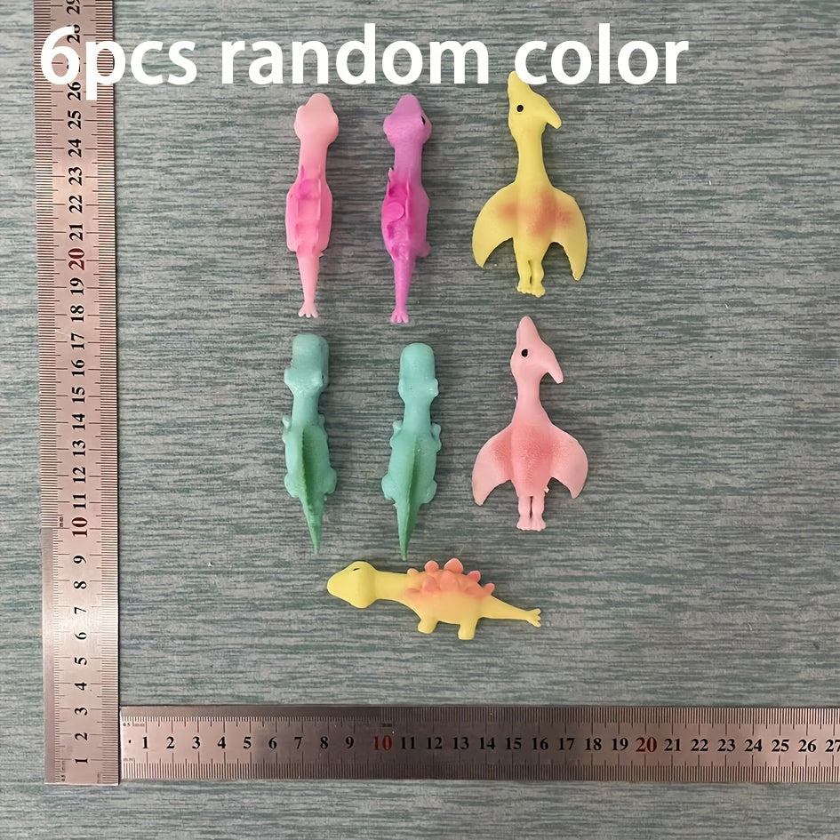 Mini Jouets Dino à Propulser 6pcs | Faveurs de Fête Drôles et Cadeaux Halloween King of Toys