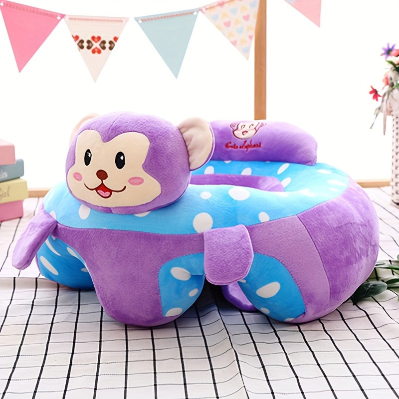 Siège de Soutien Éléphant en Peluche pour Bébé 4 Mois et Plus - Fauteuil d'Apprentissage Doux et Sécurisé pour Tout-Petit Garçon Fille