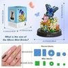 GardenBee Set de 588pcs Fleurs à Construire – Kit Mini Briques ABS avec Abeille & Papillon, Cadeau Idéal