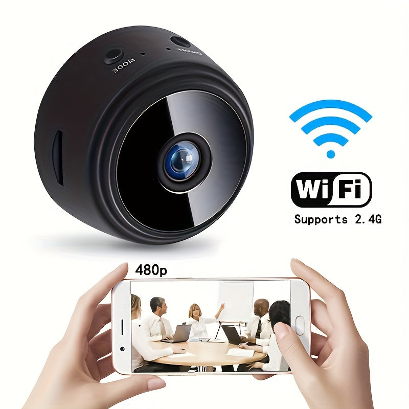 Caméra Intelligente Sans Fil avec Visualisation à Distance | 480P HD Batterie Rechargeable/Alimentation USB, Idéal pour les Cadeaux King of Toys