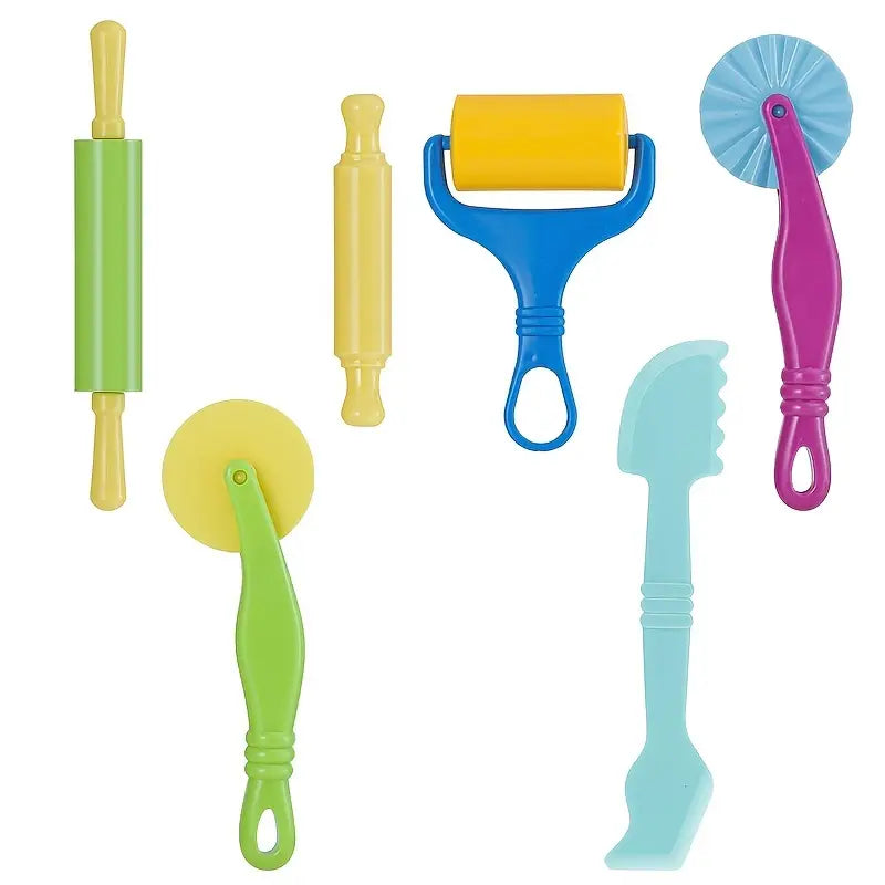 Ensemble d'Outils en Pâte à Modeler 6 Pièces | Jouets Éducatifs pour Enfants de 2, 3, 4+ Ans De Speelgoed Koning