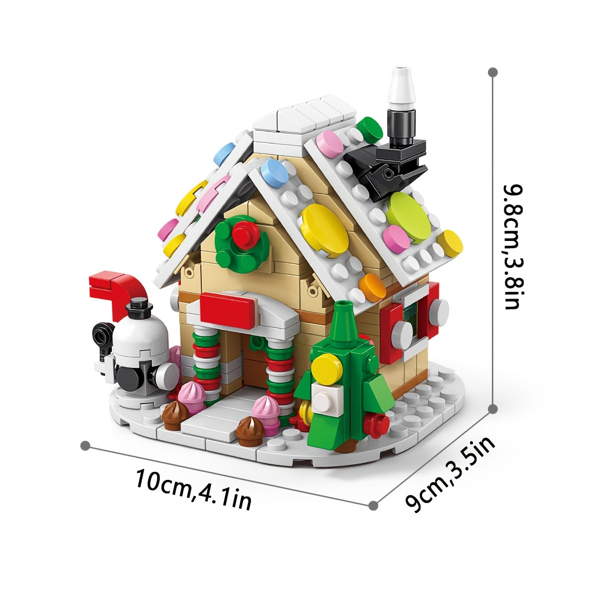 Train de Noël Éducatif 6-en-1 DIY | Jouet de Construction en Blocs pour Enfants, Cadeau de Noël