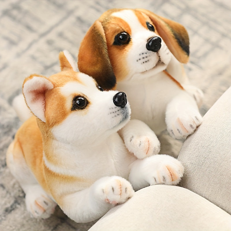 Jouet en Peluche de Chien Simulé | Poupée de Chien de 38 cm Compagnon Animalier pour Enfants King of Toys