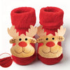 Chaussettes de Noël pour Bébé et Tout-Petit, Père Noël et Renne | Avec Semelle Antidérapante pour Garçons et Filles de 0 à 3 Ans King of Toys