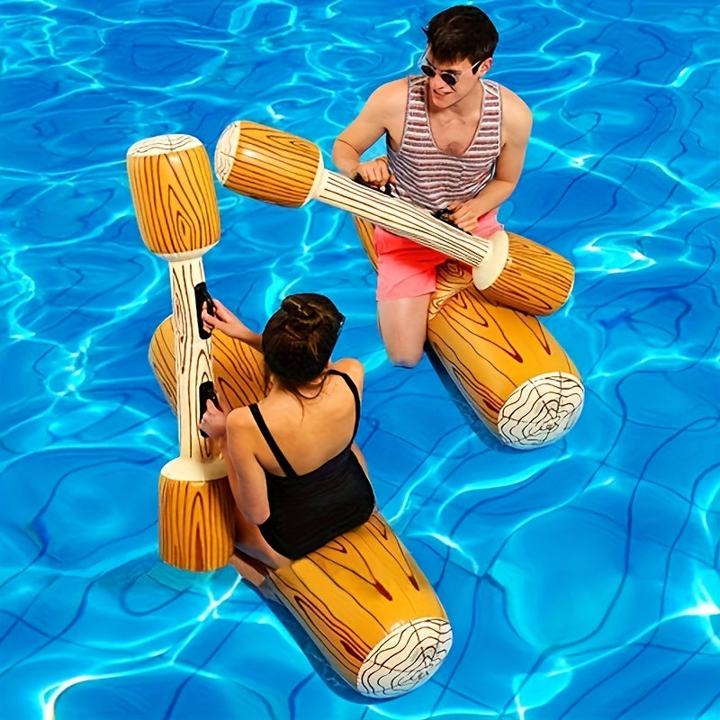 Lot de 2 Bûches Gonflables Flottantes – Jeux Aquatiques Amusants pour Adultes & Fêtes