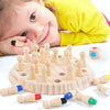 Jeu d'Échecs Mémoire en Bois pour Tout-Petits et Enfants l Montessori 3,4,5,6,7,8 Ans Garçons & Filles King of Toys