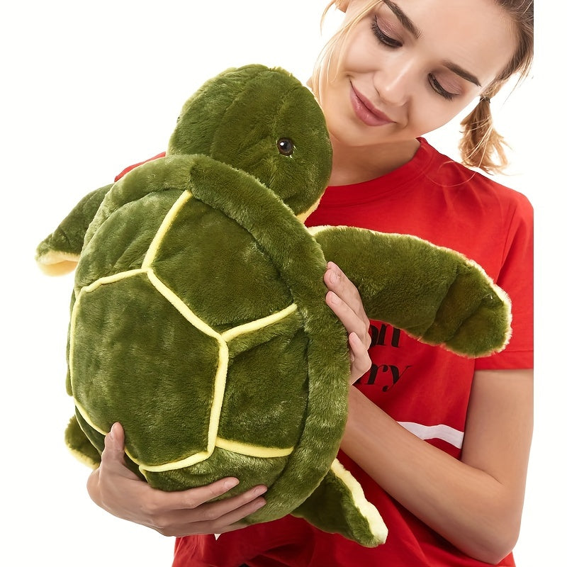 Grande Peluche Tortue de Mer avec Grands Yeux | Idée Cadeau Jouet en Peluche Tortue