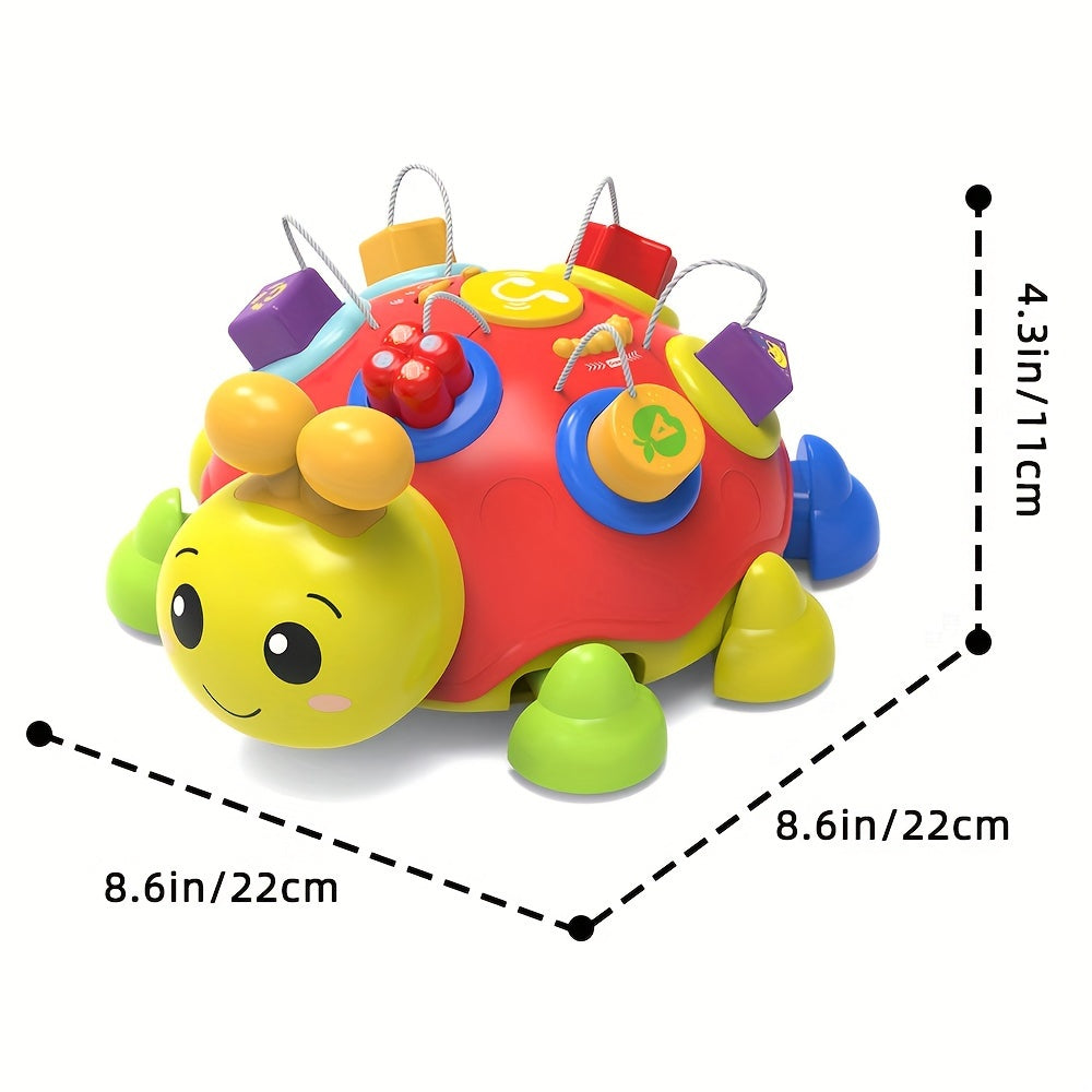 Jouet d'Éveil Musical Bilingue Coccinelle pour Bébé 7-24 Mois - Jouet Rampant Lumineux pour Apprentissage Précoce Garçons et Filles