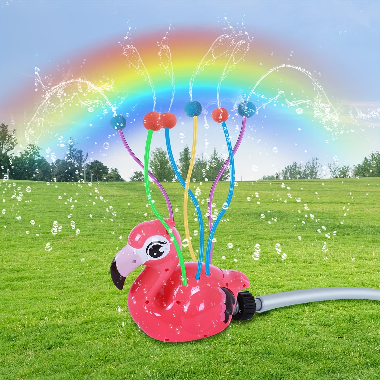 Arroseur Mignon pour Enfants avec 6 Bras Oscillants & Personnages Animaliers Interactifs – Jouet d’Eau avec Lanceur de Balles pour Filles et Garçons de 3 à 8 Ans | Parfait pour le Jardin et les Fêtes d’Été