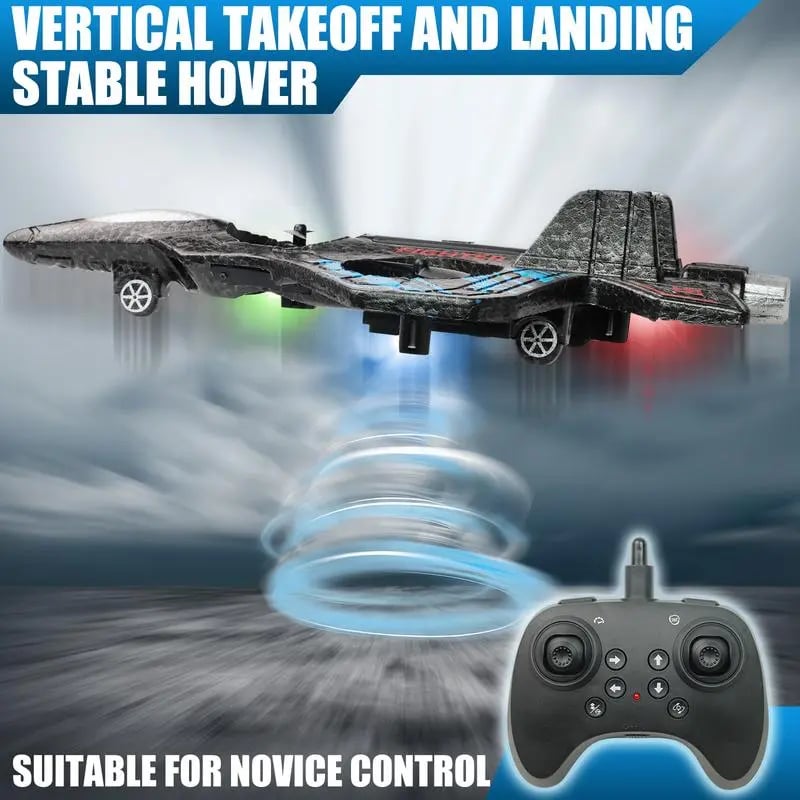 Avion RC Jet avec lumière | Avion télécommandé avec roulis à 360° pour enfants, jouets volants