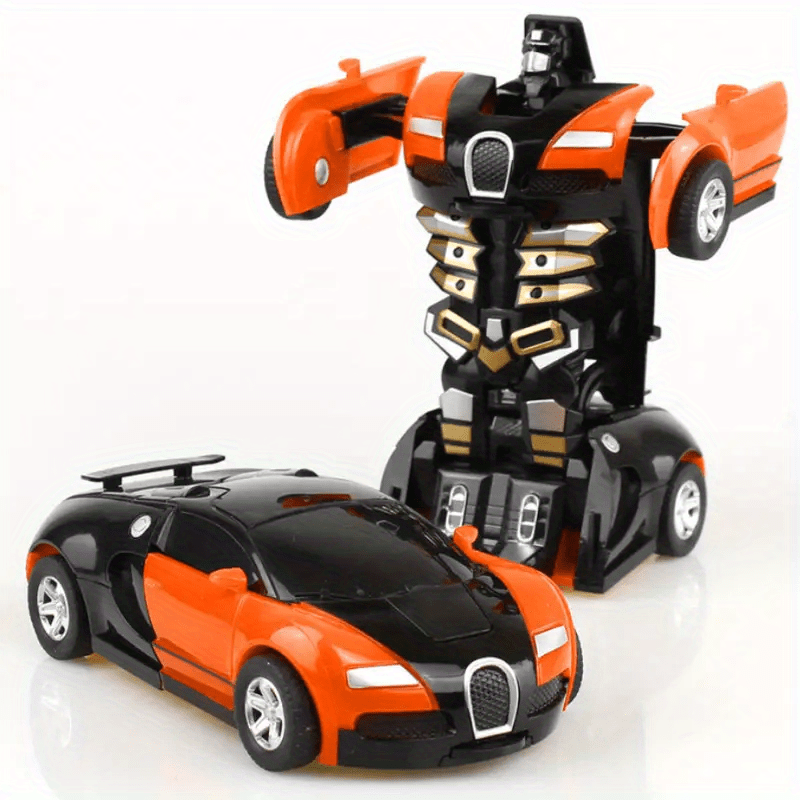 Voiture Jouet à Transformation, Modèle Sport Collision, Cadeau Noël et Halloween King of Toys