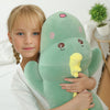 Grand Coussin en Peluche Dinosaur Hugging | Jouet en Peluche Dinosaure de 32 Pouces pour Enfants Cadeau de Noël