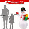 Décorations Gonflables de Noël 1pc 5FT Bonhomme de Neige avec Lumières LED Rotatives à 360° - Décor Extérieur et Intérieur King of Toys