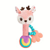 Anneau de Dentition avec Poupée en Peluche | Jouet Educatif et Apaisant, Hochet à Main Idéal pour Nouveau-né King of Toys
