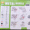 Kit Voiture Ingénierie 3-en-1 137pcs - Blocs Métal Éducatifs - Cadeau Anniversaire ou Fêtes King of Toys
