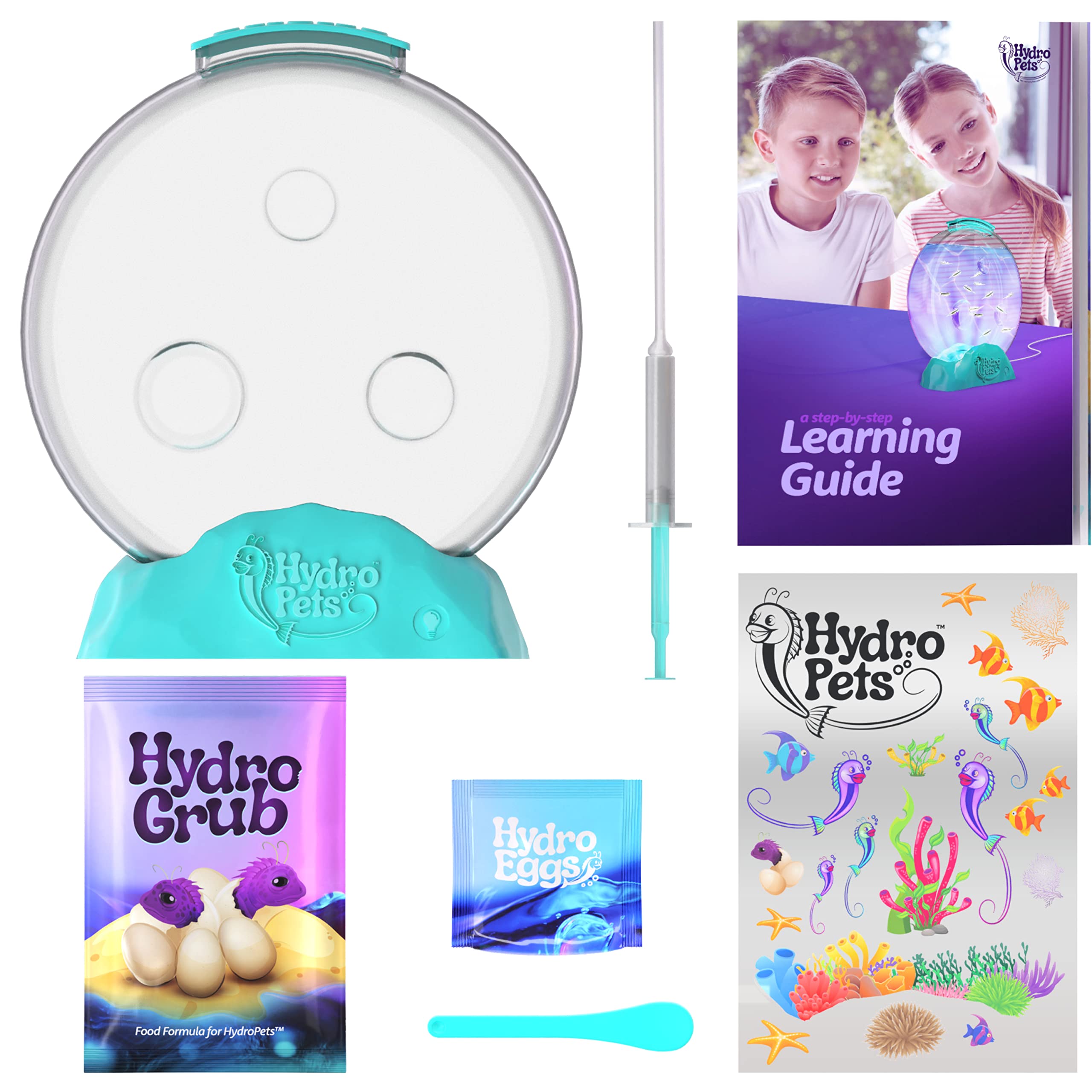 Kit Habitat HydroPets avec Lumière – Expérience Scientifique pour Enfants 6–12 Ans | Jouet Aquatique Éducatif
