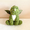 Peluche Dinosaure Tricératops Bébé dans Œuf | Jouet Dinosaur Plush Vert avec Œuf Intérieur | Cadeau Anniversaire, Noël, Halloween, Décoration de Fête King of Toys