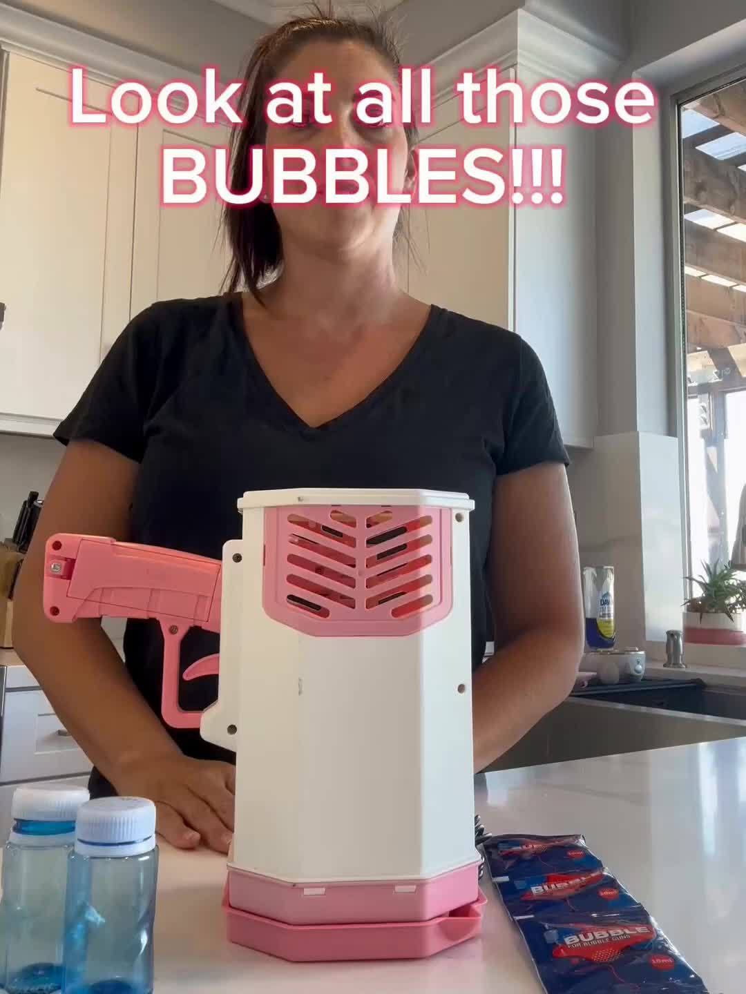 Pistolet à Bulles Bazooka - Jouet Interactif avec Grandes Bulles - Parfait pour Fêtes, Jeux Extérieurs, Halloween & Noël King of Toys
