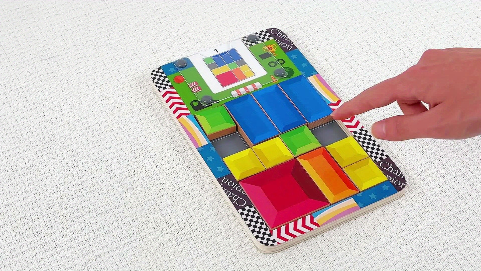 Casse-Tête en Bois Super Slide - Puzzle Éducatif Voyage 6-13 Ans - Motricité Fine King of Toys