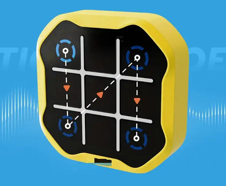 Console de Jeu Électronique 4-en-1 Portative | Jeu de Voyage Tic Tac Toe pour Famille Éducatif pour Enfants et Adultes