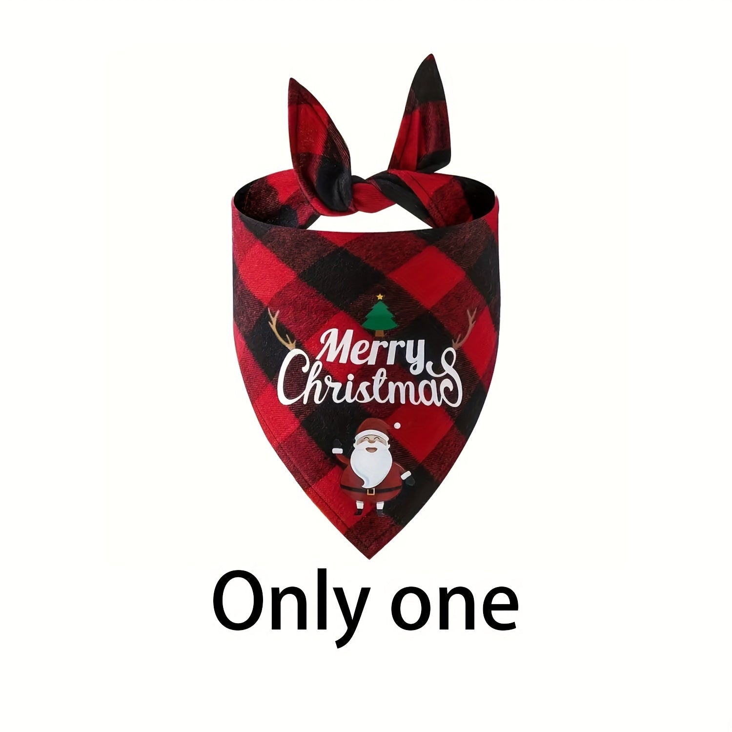 Bandana de Noël pour Chiens | Écharpe Festive avec Motif Père Noël pour Petits, Moyens et Grands Chiens King of Toys