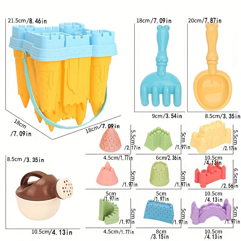 Set Château de Plage – Plastique durable, amusement estival garanti | Jouets d'été King of Toys