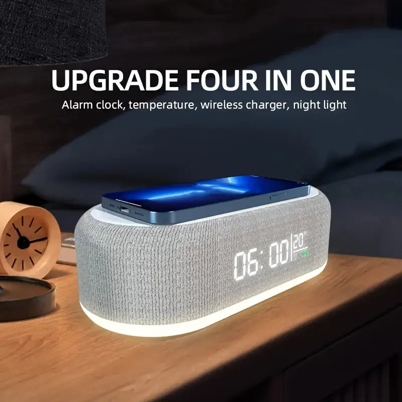 Wireless Charging Station & Digital Alarm Clock l Time and temperature Display Speelgoed Koning