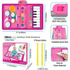 2 en 1 Piano Clavier pour Bébé Filles & Tapis de Batterie avec Baguettes - Jouets Musicaux d'Éveil Sensoriel Speelgoed Koning