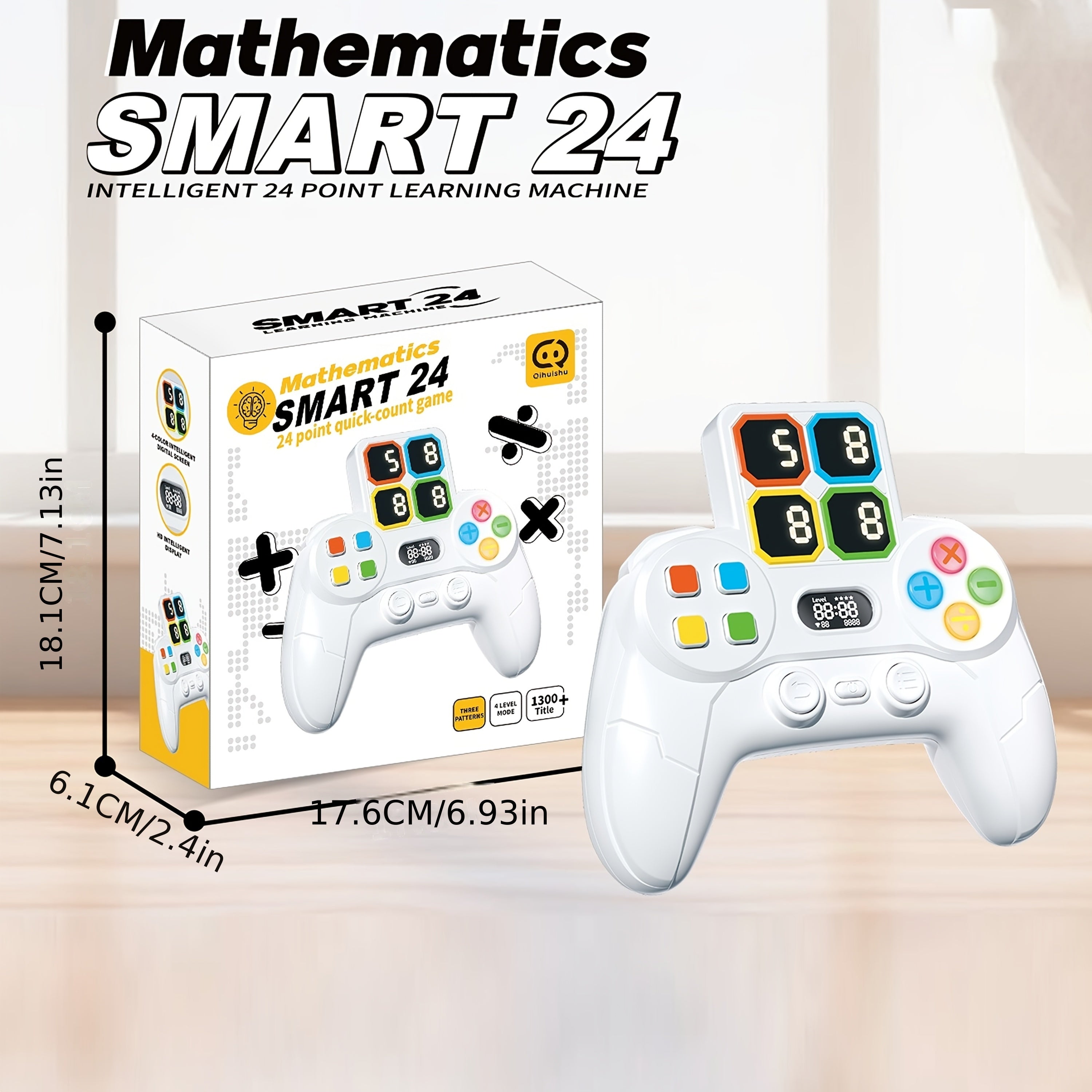 Console de Jeu Puzzle Mathématique Électronique "24" pour Enfants 6 Ans et Plus - Casse-tête Cérébral Interactif pour Garçons Filles