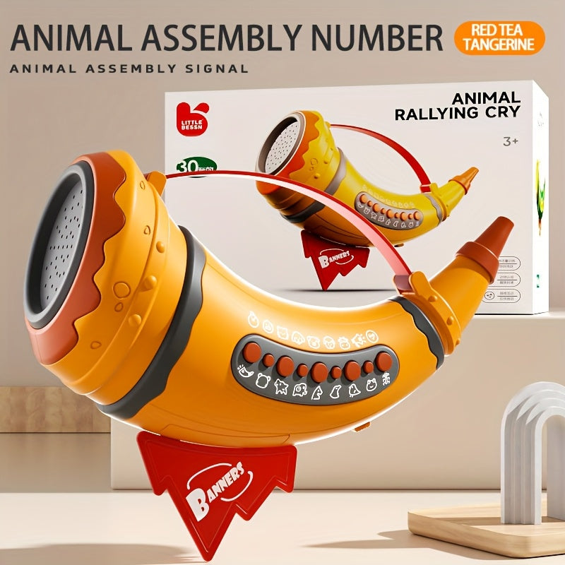 Trompette Sifflet Rassemblement d'Animaux pour Enfants 3 Ans et Plus - Jouet Musical Éducatif pour Filles et Garçons - Entraînement de la Capacité Pulmonaire