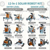Kit Robot Solaire 13 en 1 STEM - Jouet de Construction Scientifique Éducatif - Cadeau Spécial pour Anniversaires & Fêtes King of Toys