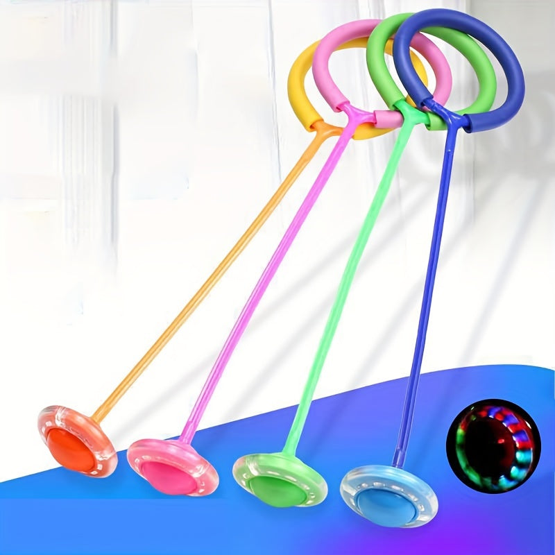 Balle de Corde à Sauter LED - Jouet Sport Extérieur pour Entraînement à la Réaction et à la Vitesse, Plastique Durable en Rose/Rouge/Bleu/Jaune King of Toys