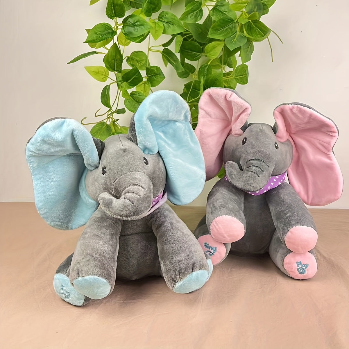 Éléphant Cache-Cache Musical Interactif | Jouet Bébé Fille 6+ Ans | Chansons et Jeux Interactifs, Cadeau Anniversaire King of Toys
