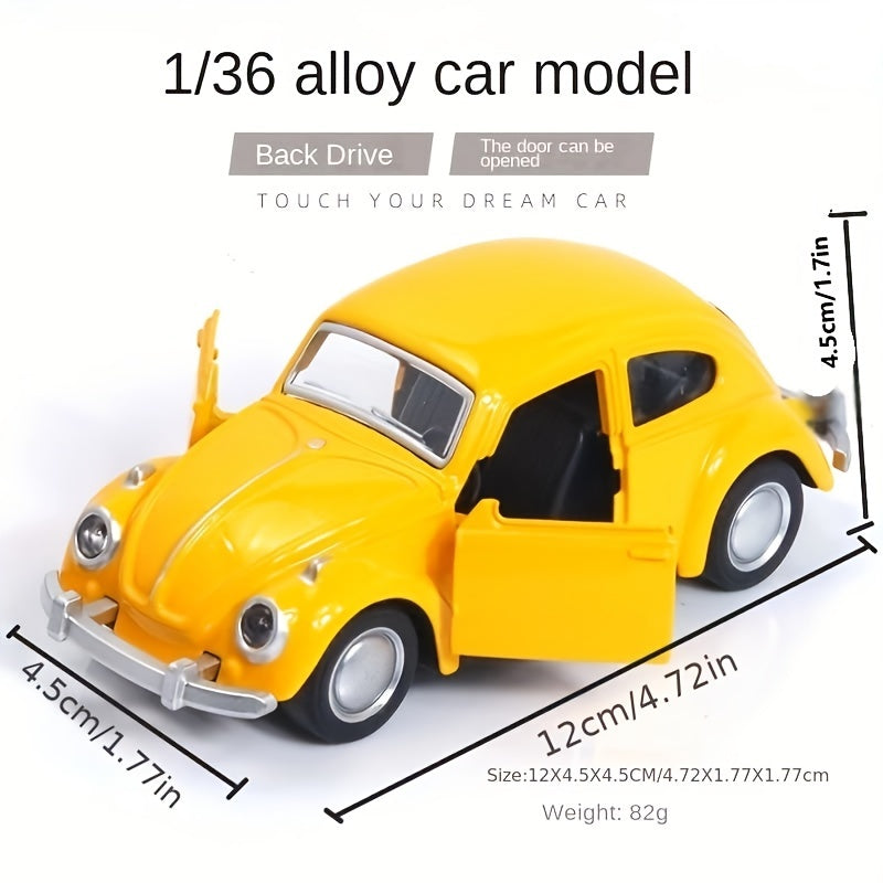 Voiture Classique en Alliage avec Portes Ouvrantes, Cadeau Halloween King of Toys