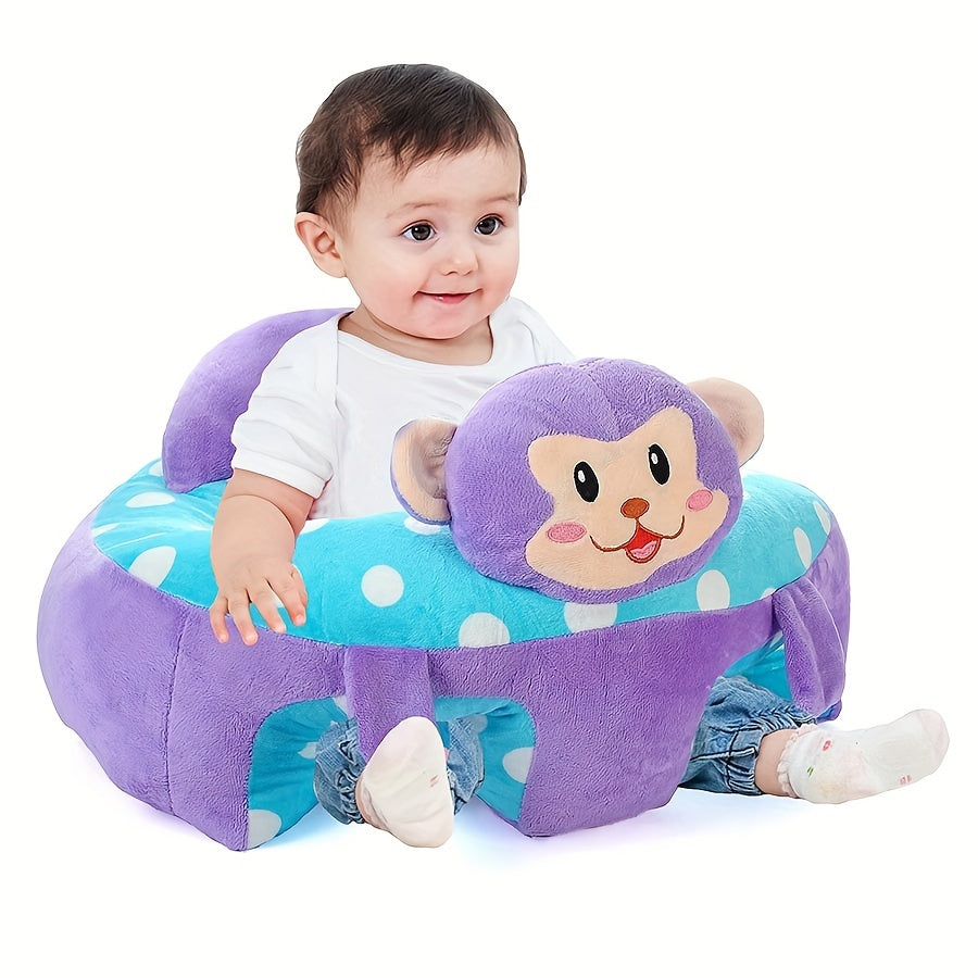 Siège de Soutien Éléphant en Peluche pour Bébé 4 Mois et Plus - Fauteuil d'Apprentissage Doux et Sécurisé pour Tout-Petit Garçon Fille