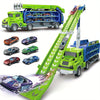 Circuit Dino avec Camion de Transport | Piste de Course et Voitures à Friction | Jouet Pliable pour Enfants 3+ | Matériau Durable ABS King of Toys