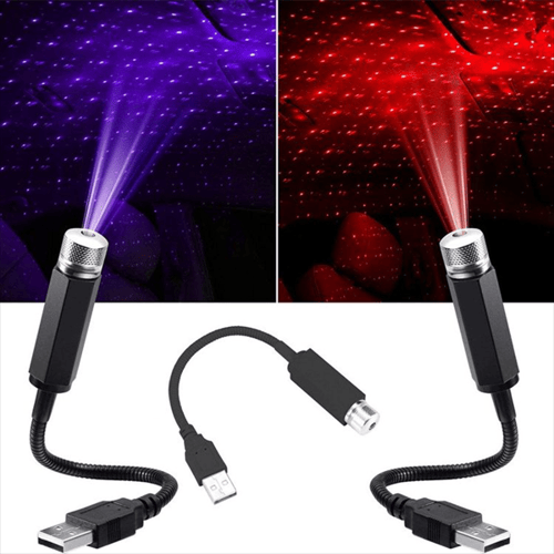 Mini Lampe de Projection LED Étoile de Nuit | Lumière Intérieure Romantique pour Toit de Voiture King of Toys
