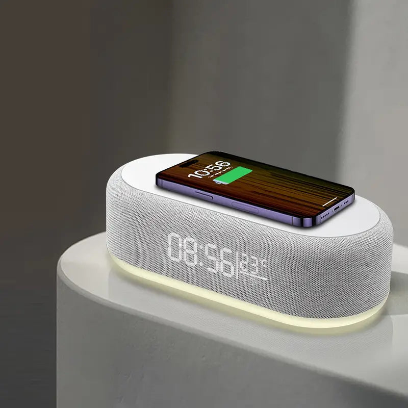 Wireless Charging Station & Digital Alarm Clock l Time and temperature Display Speelgoed Koning