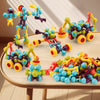 Blocs de Construction Articulés 50/95/190PCS - Jouet Créatif et Logique - Cadeau Noël/Action de Grâce/Nouvel An King of Toys