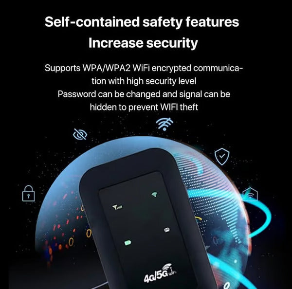 Routeur Wifi de Poche | Hotspot Mobile 4G LTE sans Fil avec Emplacement pour Carte SIM King of Toys