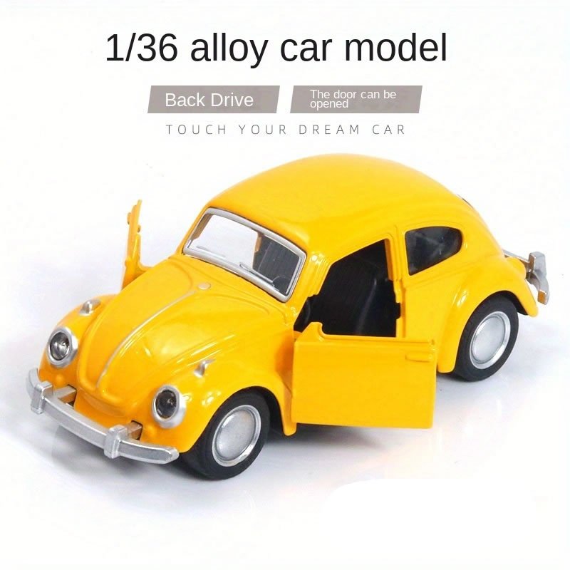 Voiture Classique en Alliage avec Portes Ouvrantes, Cadeau Halloween King of Toys