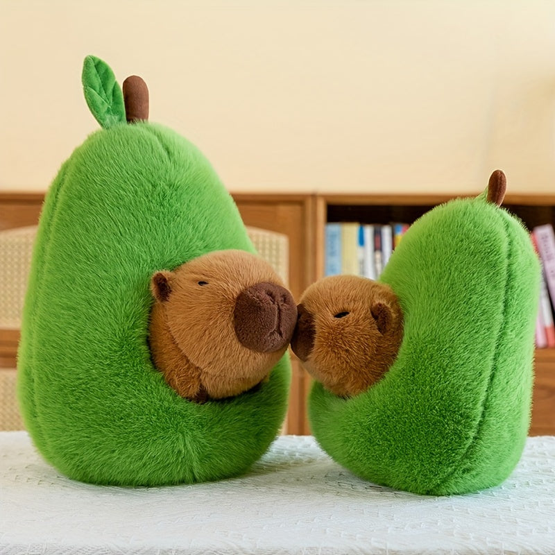 Capybara en Peluche Avocat | Peluche Capibara Adorable | Jouet Doux avec Oreiller Cadeau King of Toys