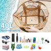 Grand Sac de Plage 40-50L | Multi-Poches & Grande Capacité