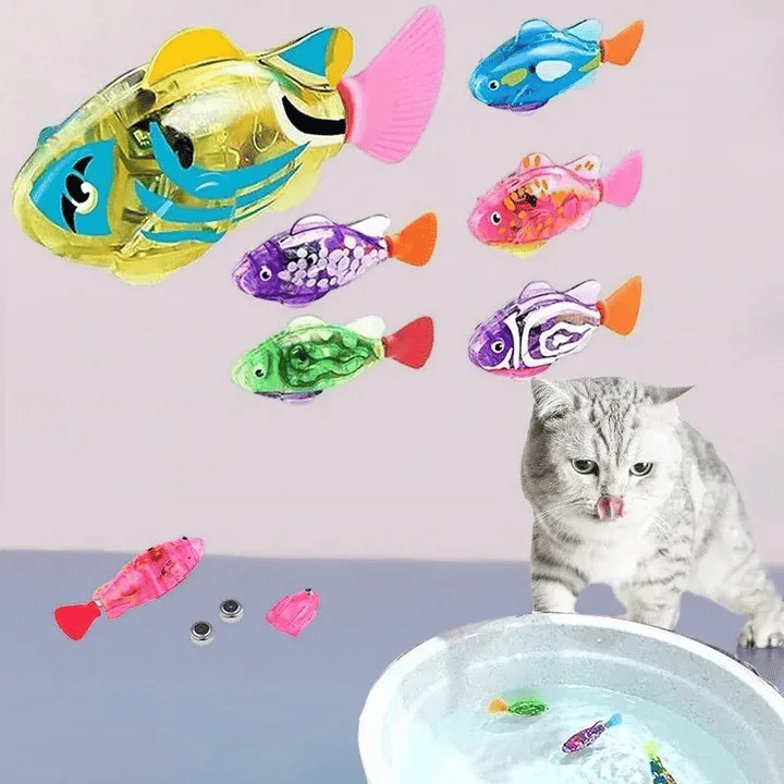 Interactieve LED Vis Speeltjes voor Katten | Elektrisch Zwemmende Speelvissen
