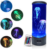 Lampe méduse LED | Aquarium lumineux avec télécommande et changement de couleurs, veilleuse King of Toys