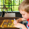 Tableau de notes LED avec couleurs | Tableau effaçable à sec en acrylique transparent avec lumière Pour enfants et adultes