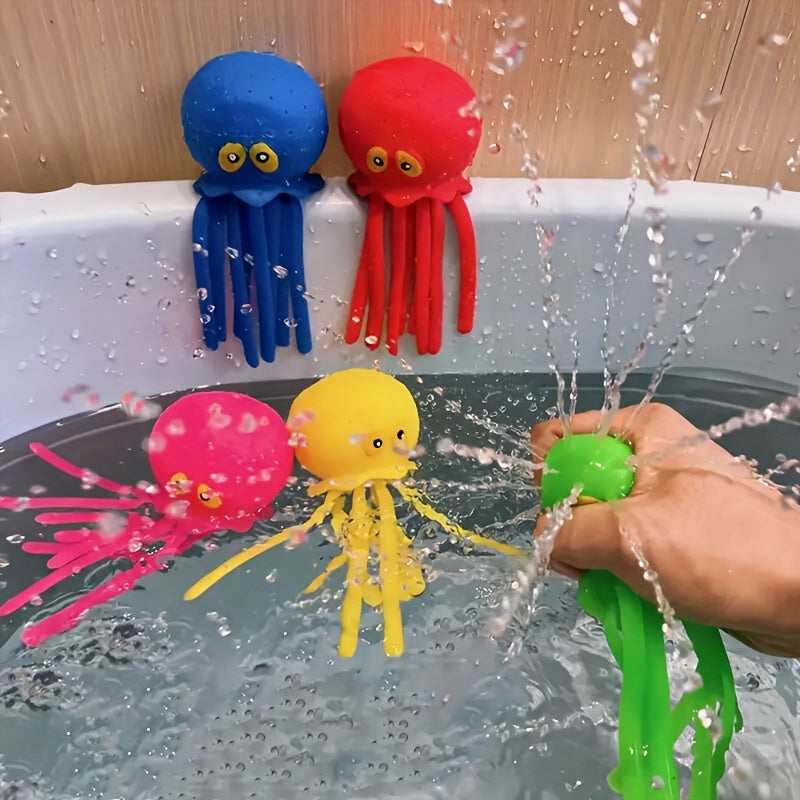 Pieuvre Arroseuse Colorée – Jouet d’Eau pour Bain & Piscine – Cadeau Rigolo & Sûr pour Enfants