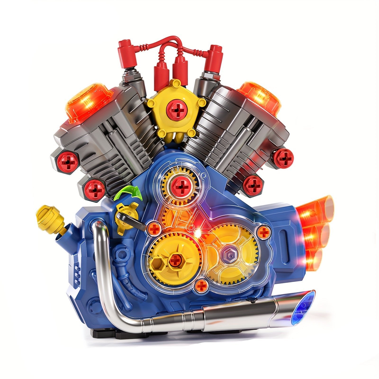 Jouet Moteur pour Enfants | Moteur Simulé avec Outils de Réparation, Jeu de Rôle Mécanique, Assemblage et Démontage Réutilisables | Cadeau d'Anniversaire ou Noël King of Toys
