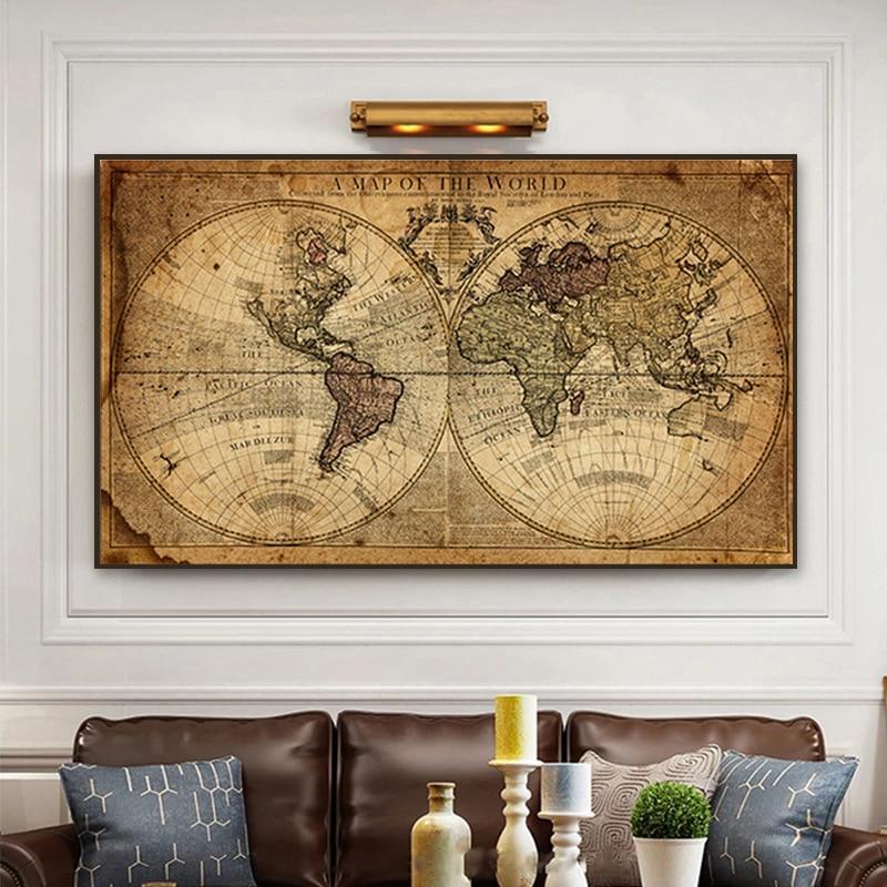 Map Of The World Decor King of Toys