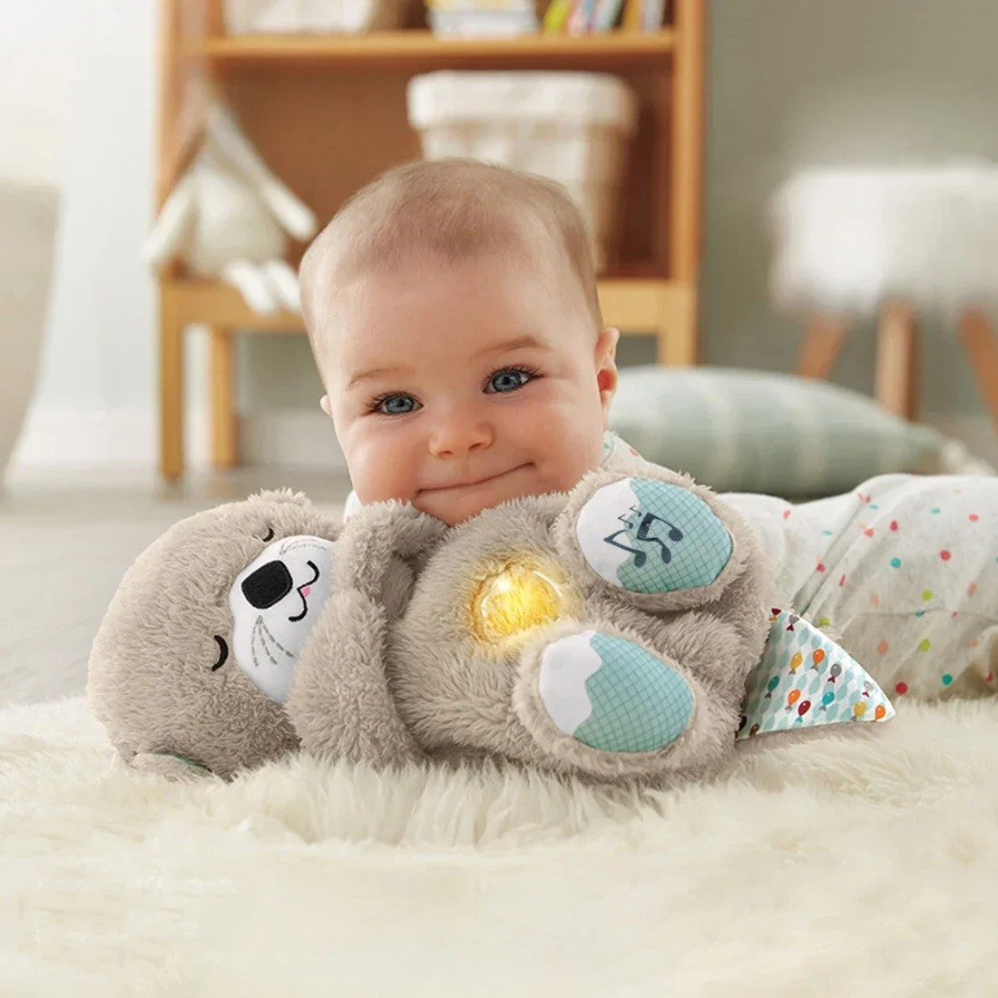 Jouets en Peluche Anti-Stress | Jouet Loutre Apaisant avec Respiration Réaliste pour Enfants King of Toys